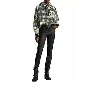 NEW! Polo Ralph Lauren Women's S Fleece Patchwork Hoodie NWT $168